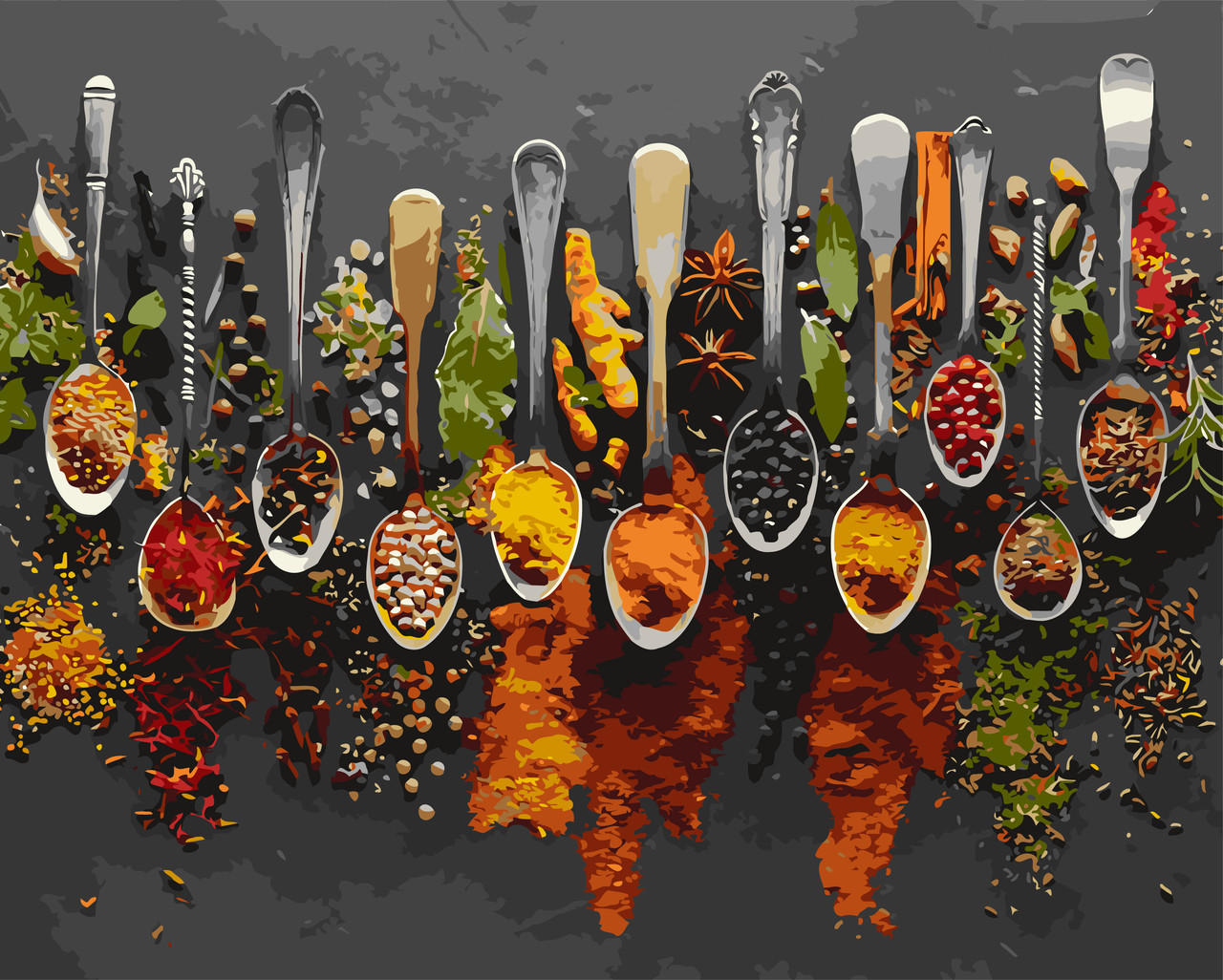 Картина за номерами 40×50 см Ароматні спеції Kontur DS0428, фото 1