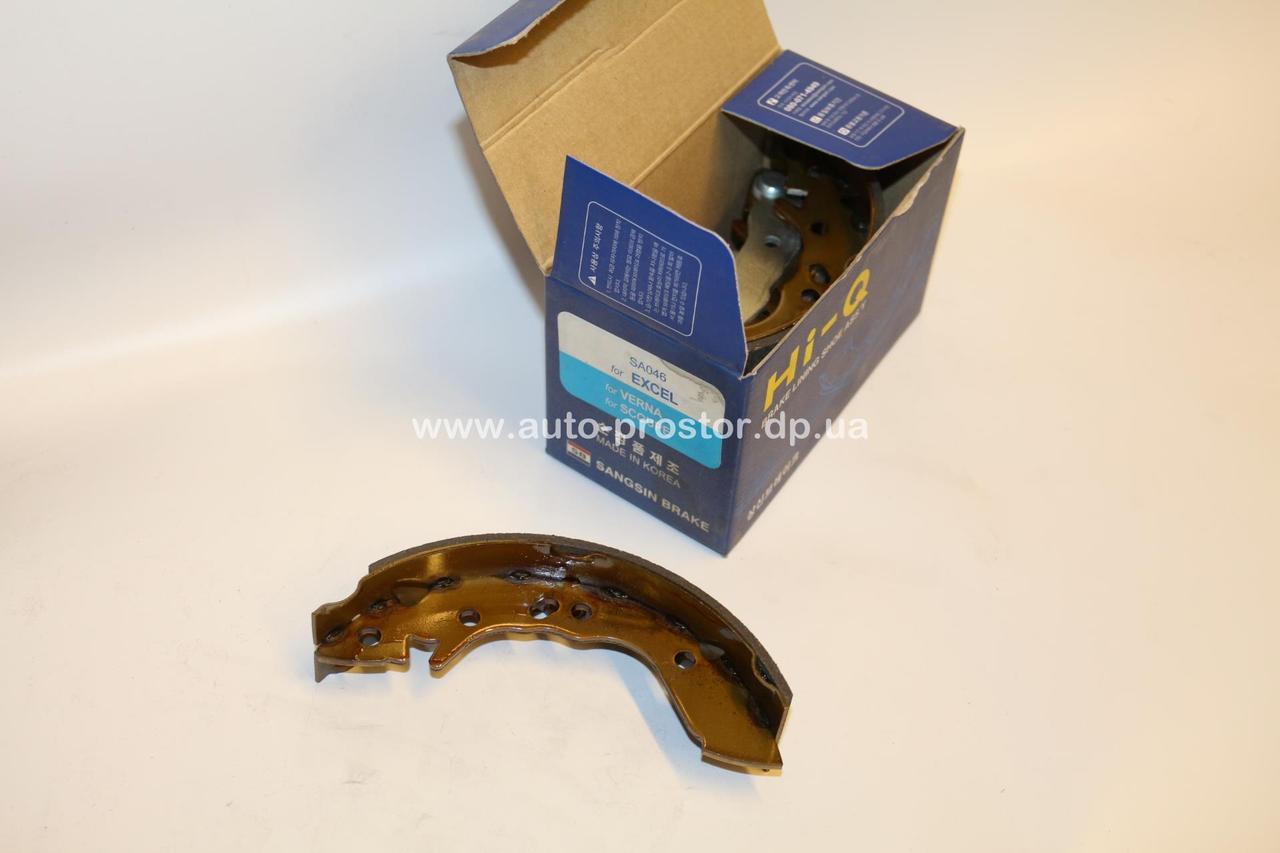 Гальмівна колодка задня EXCEL, SCOUPE, ACCENT 00-02, TRAFFIC, PONY (Корея) SA046