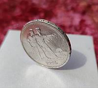 Монета серебряный рубль 1924 (ПЛ) в хорошем состоянии 20гр. серебра 900 пробы №9