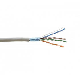 Кабель FTP 5-Е Solid (4x2x(0,5CU), діам-5, 8mm, сірий, 305м