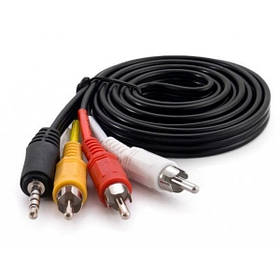 Кабель Jack 3.5 4 pin - 3xRCA 1.5m