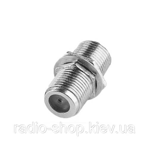 Переходник гнездо F- гнездо F, корпус металлический (ID#1709774769 ...
