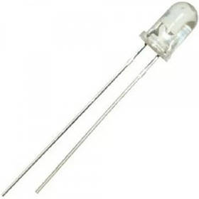 Світлодіод D = 5 мм, білий T = 6500 K, 508H184WC, 20 град., 31 cd