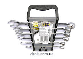 Ключі ріжково-накидні VOREL Cr-V, М 8-17 мм, Набір 6 шт. [4/40]