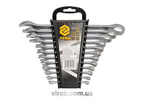 Ключі ріжково-накидні VOREL Cr-V, М 6-22 мм, Набір 12 шт. [2/20]
