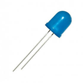 Світлодіод 12V D = 10 мм суперяскравий синій