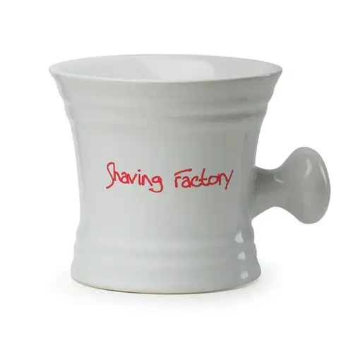 Чаша керамічна з ручкою The Shave Factory Shaving Mug біла