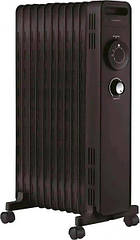 Обігрівач масляний LUXELL LUX-1230S Black до 23м2 2300W 11ребер 66×39×24см 10,3кг механічне регулювання (код