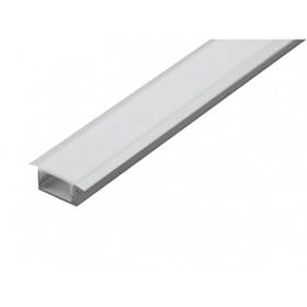 ПФ-16 Профіль врізний напівматовий 1М комплект: 1 шт. заглушка з отвором + 1 шт. заглушка глуха + 2 шт.