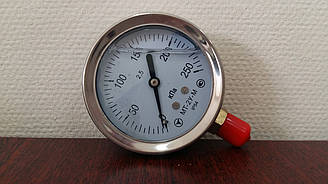 Манометр, вакуумметр і мановакуумметр вібростійкий МТ-2 Ву, МТ-2У-Ву (гліцериновий)