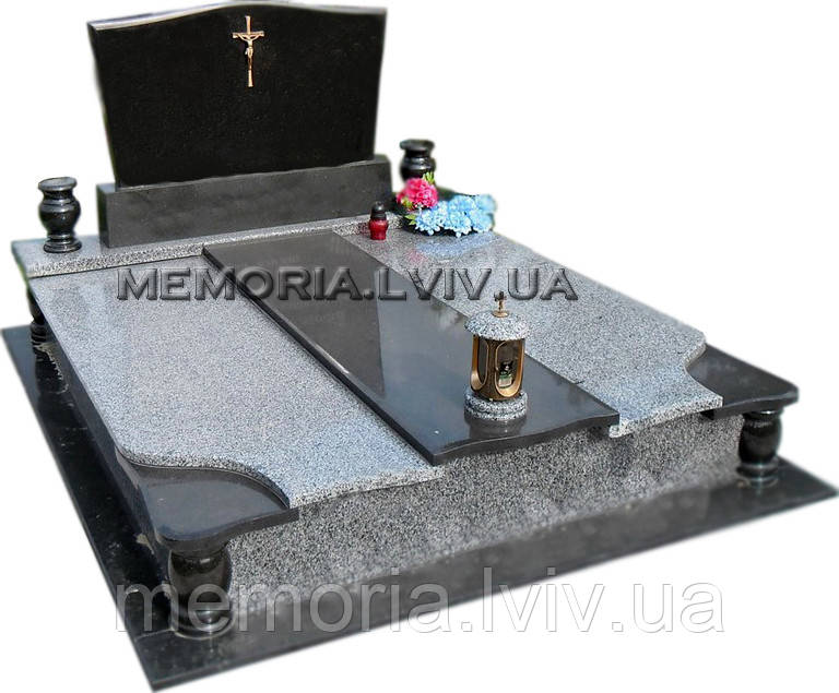 Подвійний гранітний пам'ятник 2068