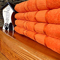 Полотенце махровое 100% хлопок Fadolli Ricci, Оранжевый, 40х70