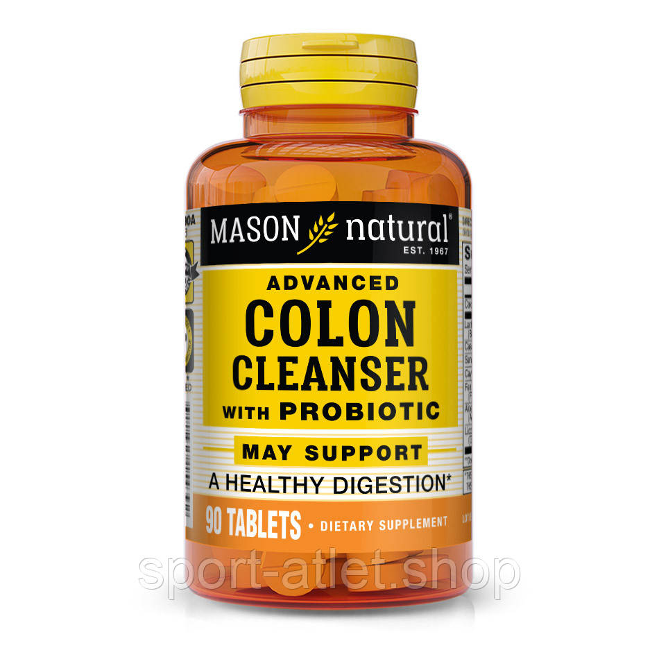 Натуральна добавка Mason Natural Advanced Colon Cleanser with Probiotic, 100 капсул, фото 1