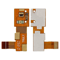 Шлейф для Fly IQ443 Trend, динаміка, підсвічування дисплея, з компонентами, оригінал