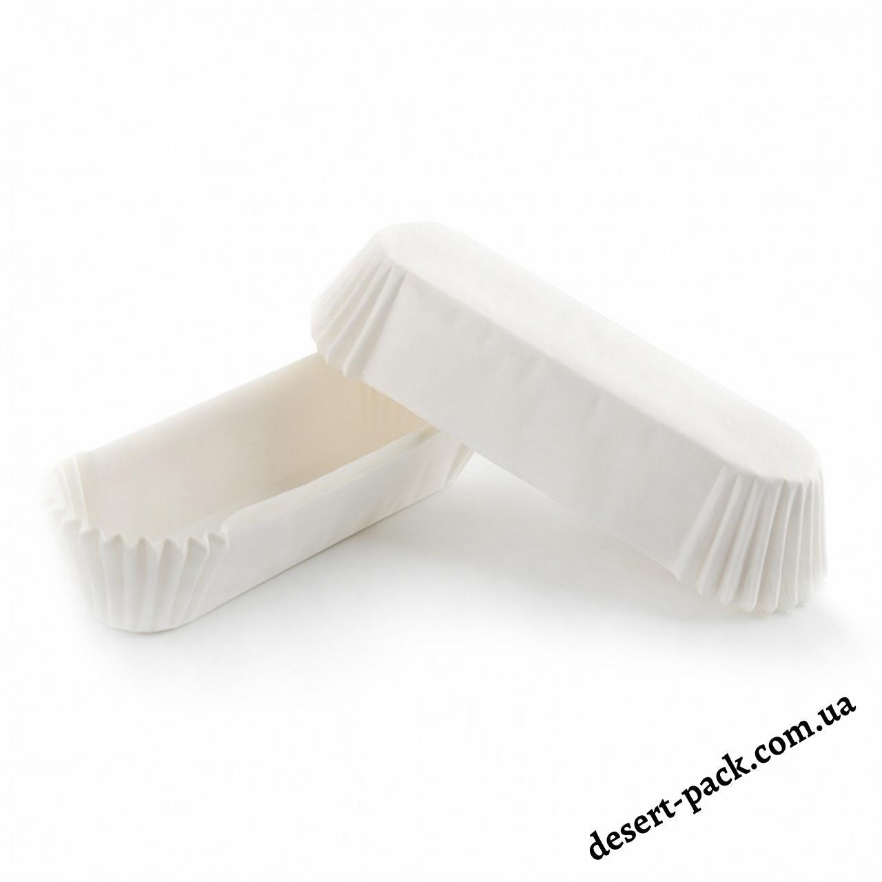 Паперові форми 130х30х30 мм (100 шт.) білі