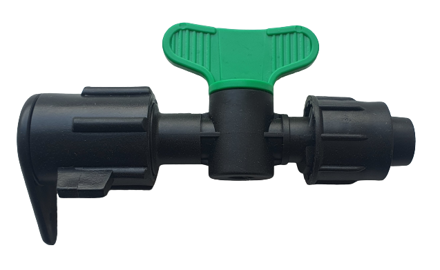 Міні кран у шланг лейфлет для крапельної стрічки Корея, фото 1