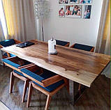 Обідній стіл лофт 180*90*75 см. "Кіссіммі" LNK з натурального дерева, фото 4