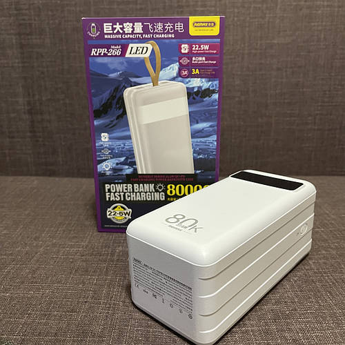 Мощный переносной Power Bank 80000 mAh Remax RPP-266 Повербанк Реальная ...