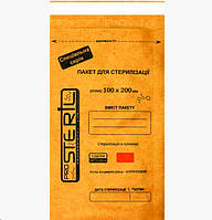 Крафт-пакети для повітряної стерилізації Pro Steril SE 100х200 мм, бурі, 100 шт