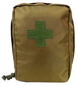 Армейська аптечка, військова сумка для медикаментів 3L Ukr Military койот