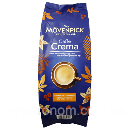 Кава крема (зерно) Мовенпік Movenpick caffe crema 1kg 4шт/ящ (Код: 00-00001695), фото 1