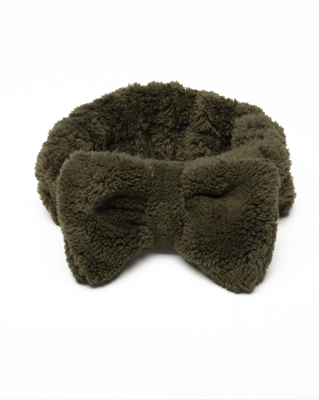 Косметична пов'язка на голову Бант Хакі, фото 1