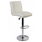Барний стілець для барної стійки хокер з спинкою на кухню крісло барне Hoker еко шкіра Bonro BC-0106 білий, фото 9