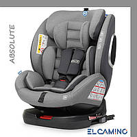 Дитяче автокрісло (група +0-1-2-3, 0-36 кг, isofix) El Camino ABSOLUTE ME 1079 Royal Gray Сірий