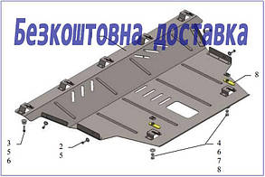 Захист двигуна Fiat 500 Х (2014-)(Захист двигуна Фиат 500х) Кольчуга