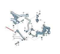 Сайлентблок заднього важеля внутрішній Octavia A5 1Z Passat B6 Golf 5 VAG 1K0501541C виробник Lemforder