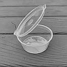 Соусник з відкидною кришкою 80мл прозорий (30шт/уп|600шт/ящ) P80P, фото 2