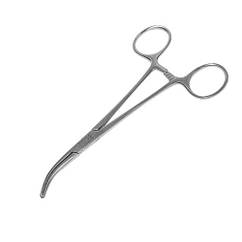 Затискач 14 cм, по Dandy, загнутий по площині, J-17-055