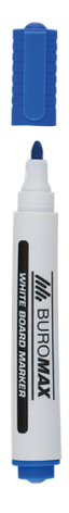 Маркер BuroMax BM.8800-02 сухостираємий синій, фото 1