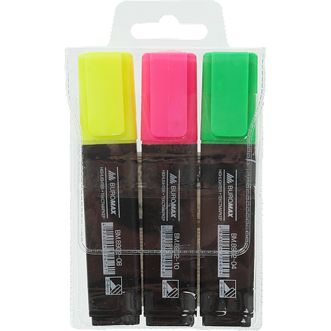 Набір маркерів 3кол. BuroMax BM.8902-93, фото 1