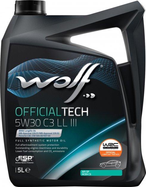 Масло WOLF OFFICIALTECH 5W30 C3 LL III 5 л