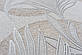 Шпалери вінілові на флізеліні круги з листям папороті Vinil LS Папороть ДХV-1591/3 бежевий (1,06х10,05 м), фото 3