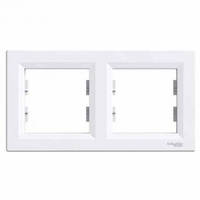 Рамка подвійна Schneider Electric Asfora горизонтальна Біла EPH5800221
