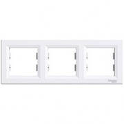 Рамка потрійна Schneider Electric Asfora горизонтальна Біла EPH5800321