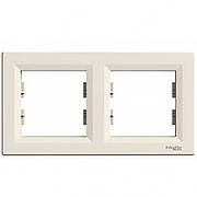Рамка подвійна Schneider Electric Asfora горизонтальна слонова кістка EPH5800223