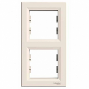 Рамка подвійна Schneider Electric Asfora вертикальна слонова кістка EPH5810223