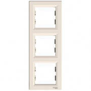 Рамка потрійна Schneider Electric Asfora вертикальна слонова кістка EPH5810323