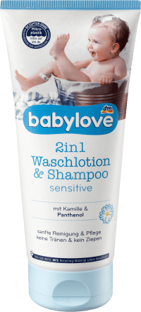 Дитячий шампунь та гель Babylove  Babyshampoo Dusche & Waschlotion 200 мл