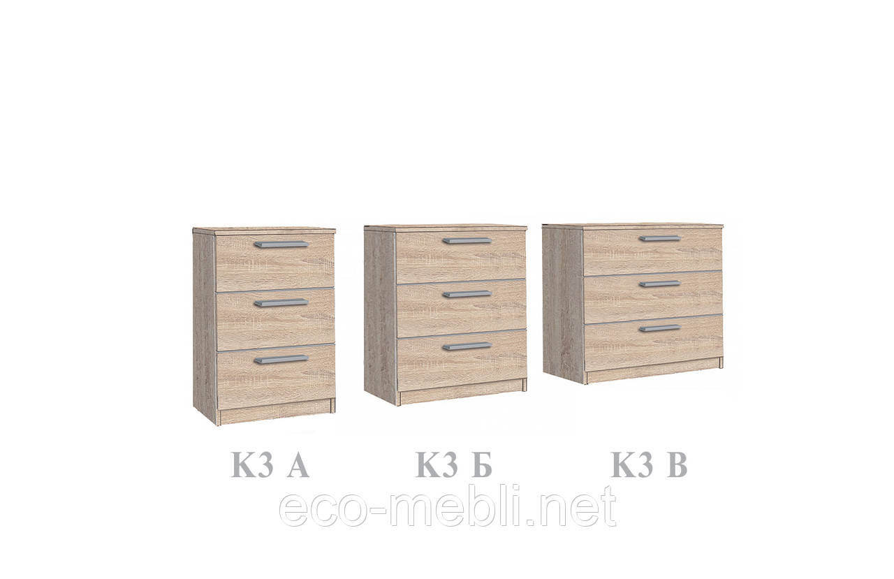 Комод К3 А 450*380*680 телескопічні напрямні Модерн