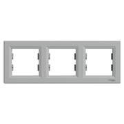 Рамка потрійна Schneider Electric Asfora горизонтальна Алюміній EPH5800361