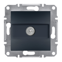 Розетка телевізійна прохідна Schneider Electric Asfora 8 dB Антрацит EPH3200371, фото 1