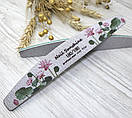 Пилочка для нігтів човник Nail Sunshine квіти 180/180грит, фото 3