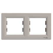 Рамка подвійна Schneider Electric Asfora горизонтальна Бронза EPH5800269