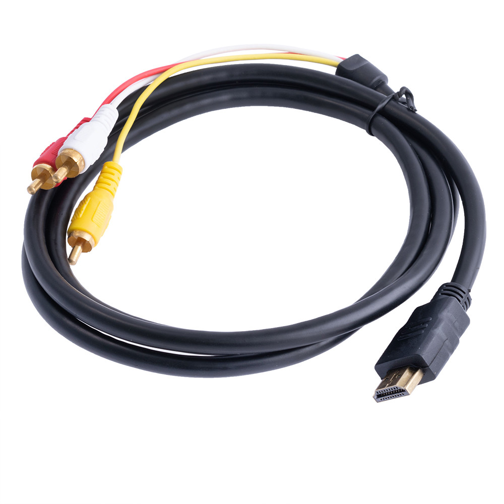 Купить Кабель переходник HDMI "папа" в 3 RCA "папа" 1,5M LJ, цена 72 ...
