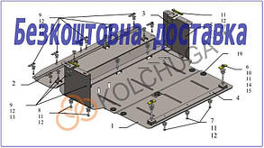 Захист двигуна Jac S2 (2015-2019-)(захист двигуна Джак С2) Кольчуга