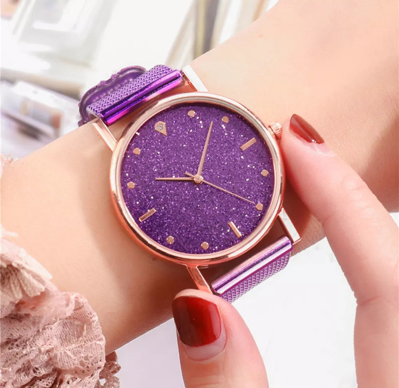 Годинник жіночий фіолетовий